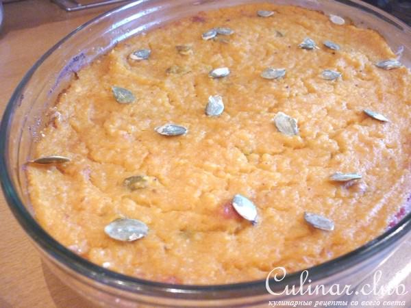 Рисовая запеканка с тыковкой и клюковкой)