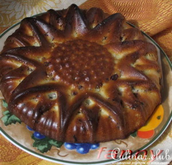 Творожный кекс с сухофруктами