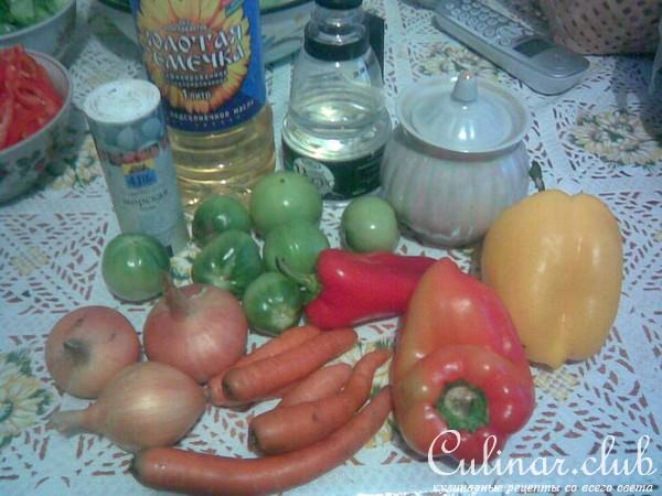 Салат из зеленых помидор
