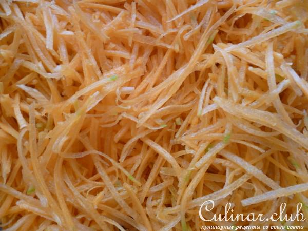 Капуста шинкованная съ сахаромъ и виномъ