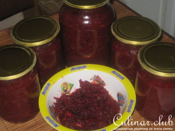 Свекольная икра на зиму.