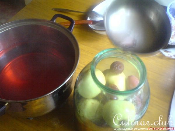 Яблочно-сливовый компот