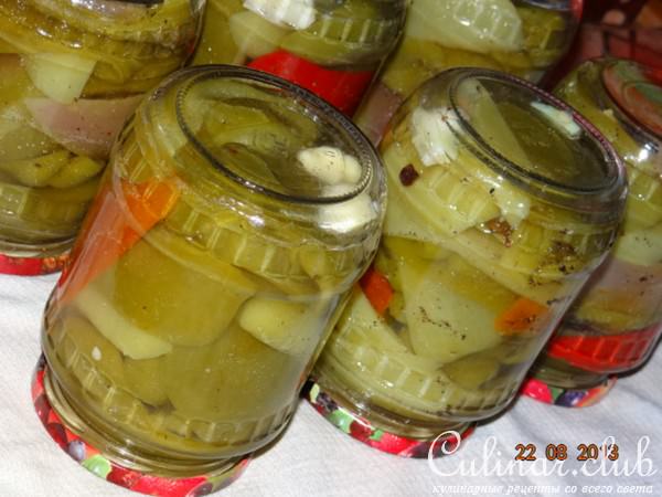 Перец в медовом маринаде на зиму (мультиварка)