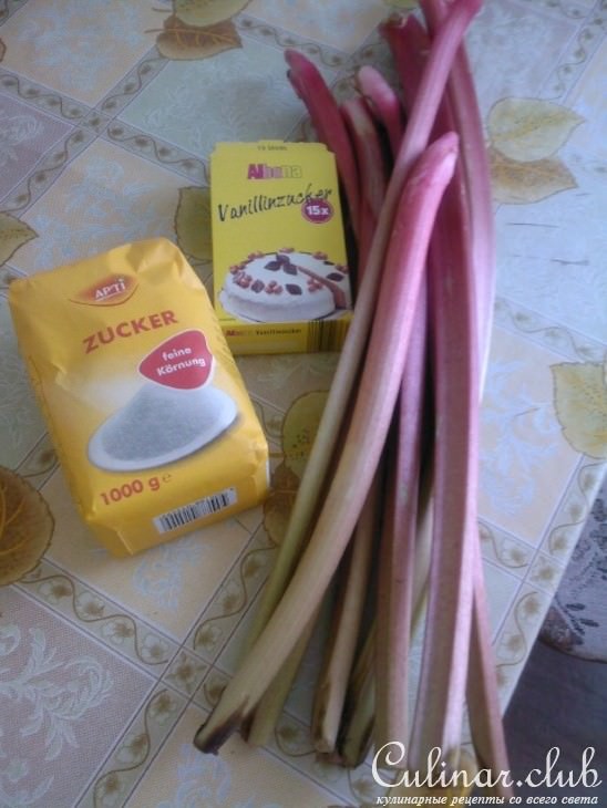 Варенье из ревеня.