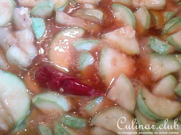 Кабачки в сладко-остром соусе (закуска в зиму)