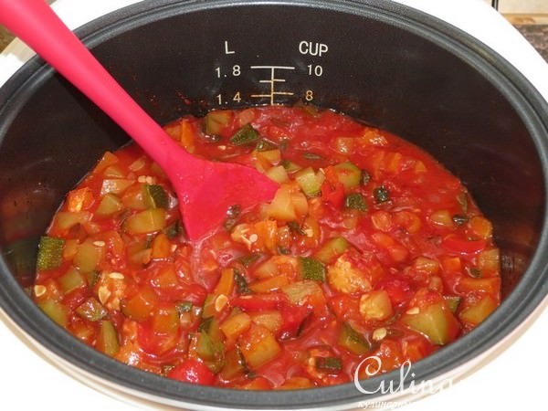 Салат из цукини и болгарского перца на зиму (Мультиварка)