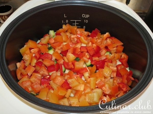 Салат из цукини и болгарского перца на зиму (Мультиварка)