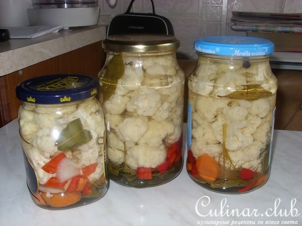 Маринованная цветная капуста (вариант)