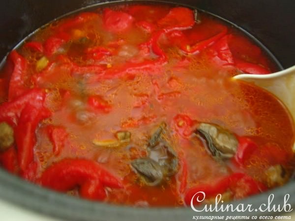 Лечо с грибами (мультиварка)