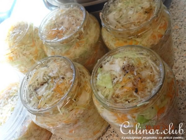 Капустка, маринованная с хреном на зиму (с помощью мультиварки)