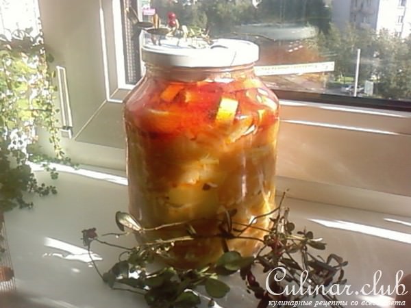 Кабачки в сладко-остром соусе (закуска в зиму)