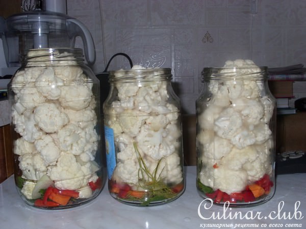 Маринованная цветная капуста (вариант)