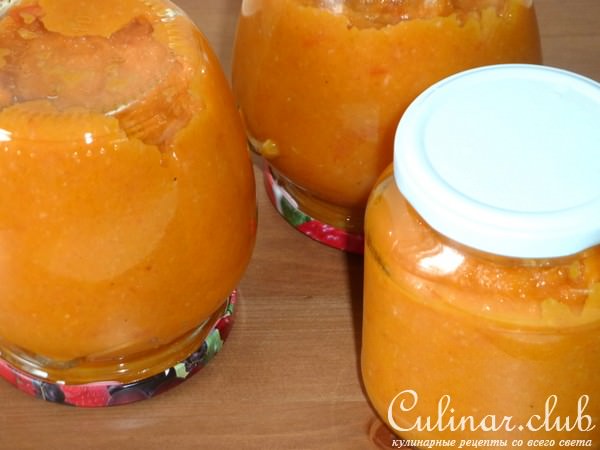 Икра из патиссонов (заготовка на зиму)