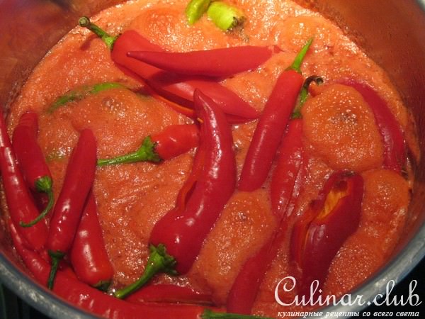 Закуска из острого перца.