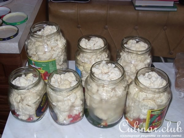 Маринованная цветная капуста (вариант)