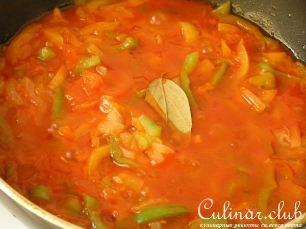 Закуска из баклажан со сладким перцем