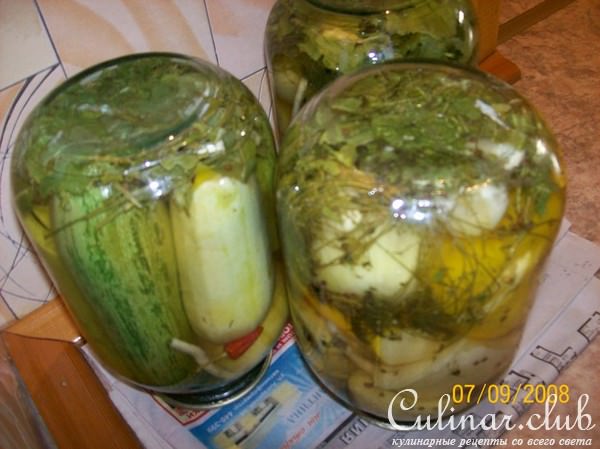 Кабачки маринованные "Прощай, лето"