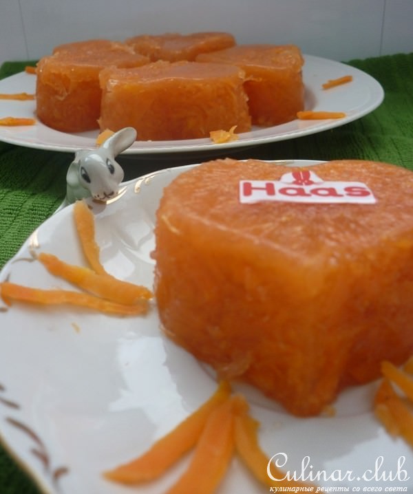 Морковное десертное желе