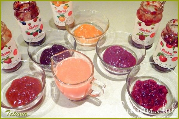 Десерт "МОЗАИКА" из конфитюра в кефирном желе